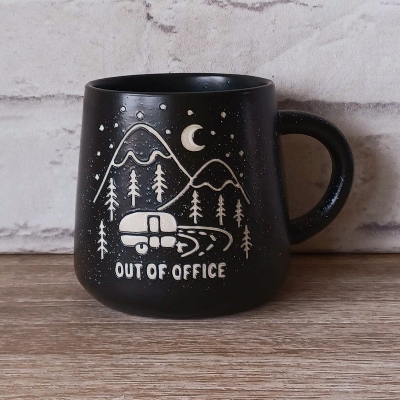 Black Traveller's Mug