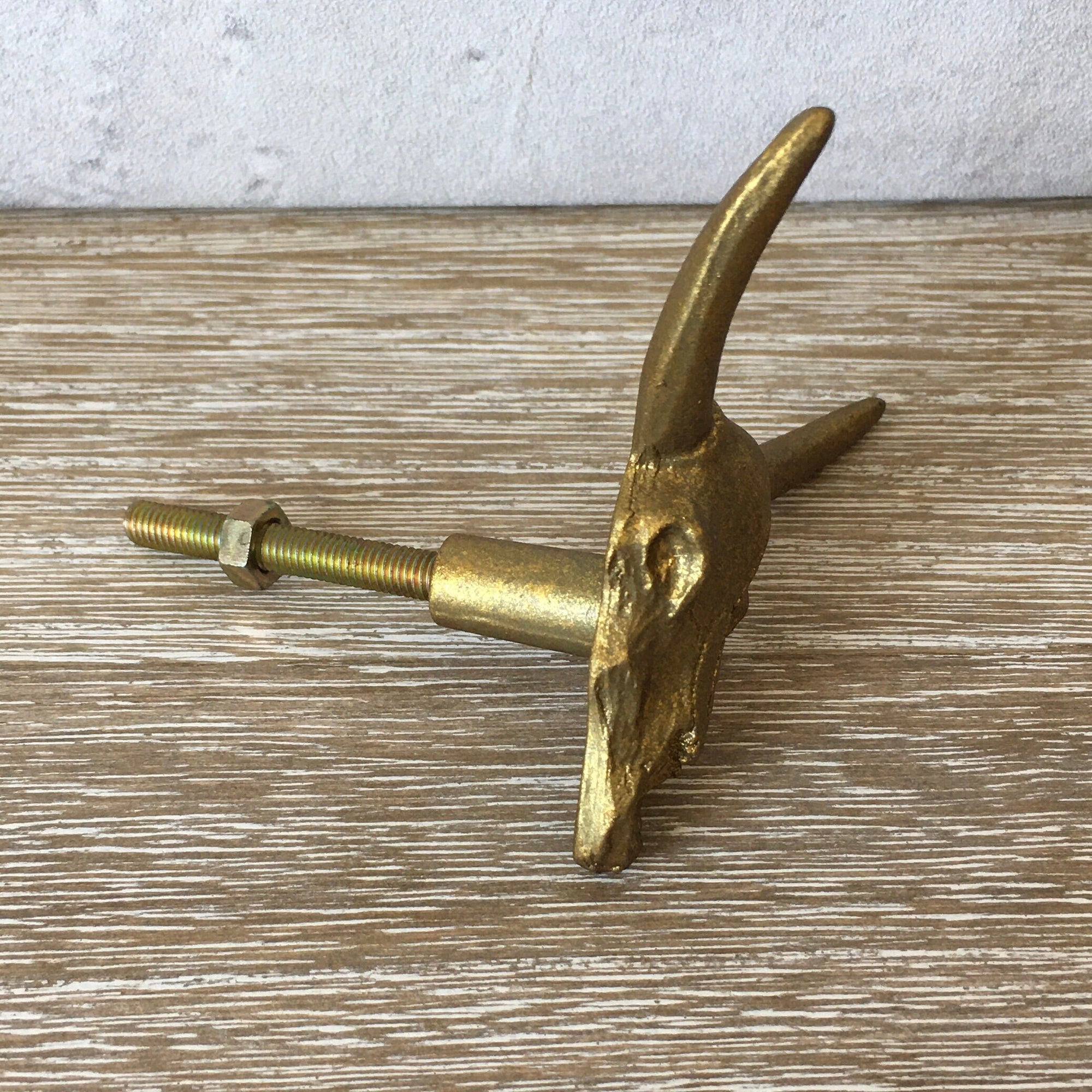 Buffalo Skull Drawer Knob