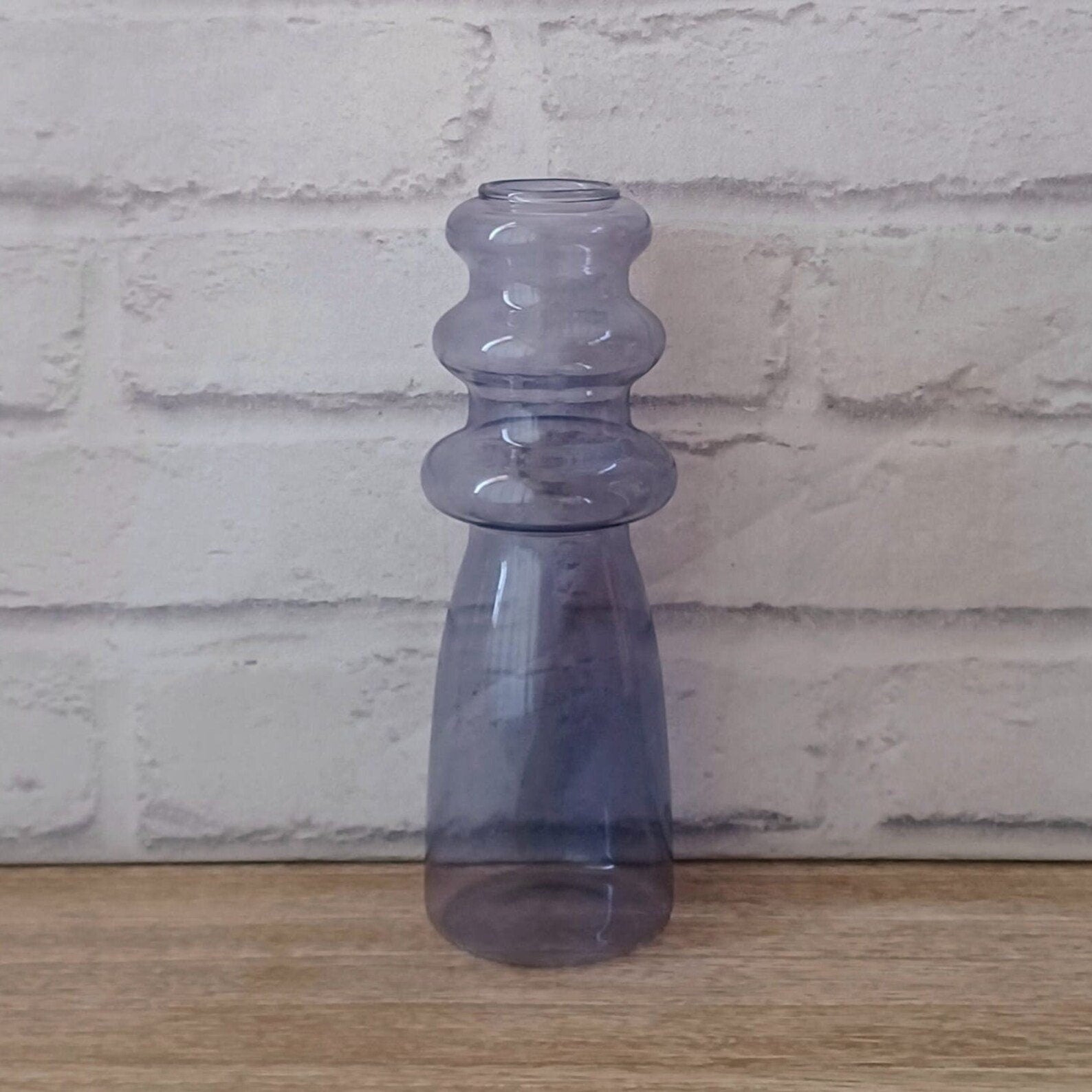 Grey Glass Vase