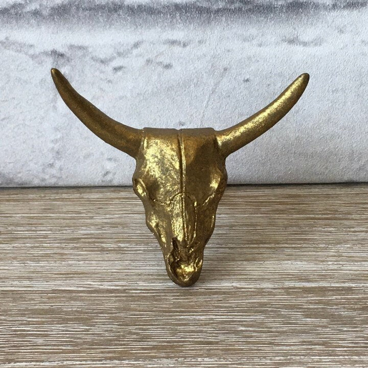 Buffalo Skull Drawer Knob