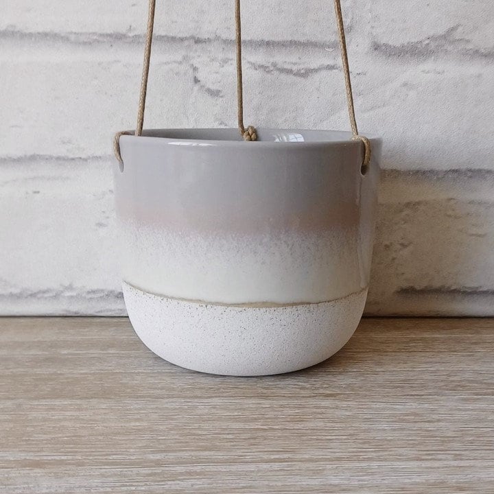 Grey Hanging Planter