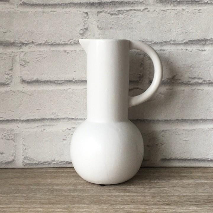 White Bubble Jug Vase