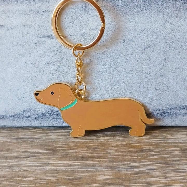 Sausage Dog Key Ring
