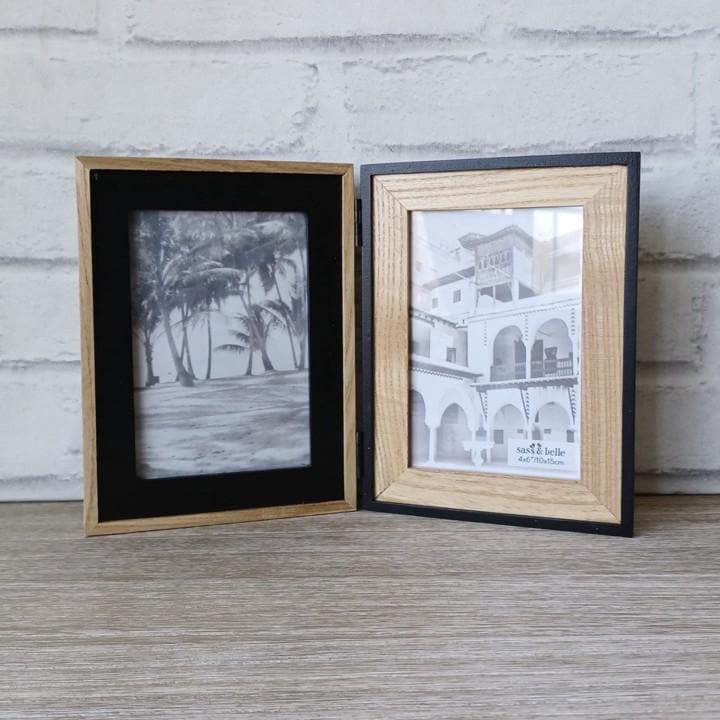 Black Double Photo Frame