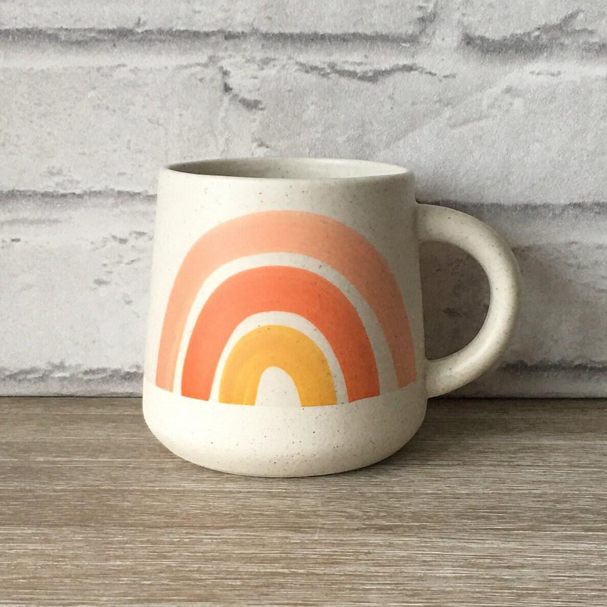 Rainbow Stoneware Mug