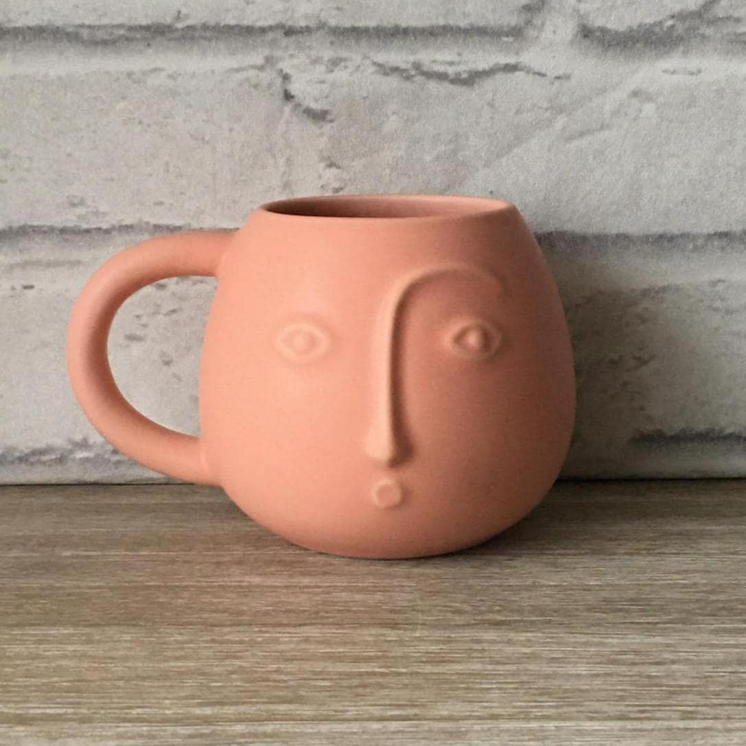 Abstract Face Mug - Pink