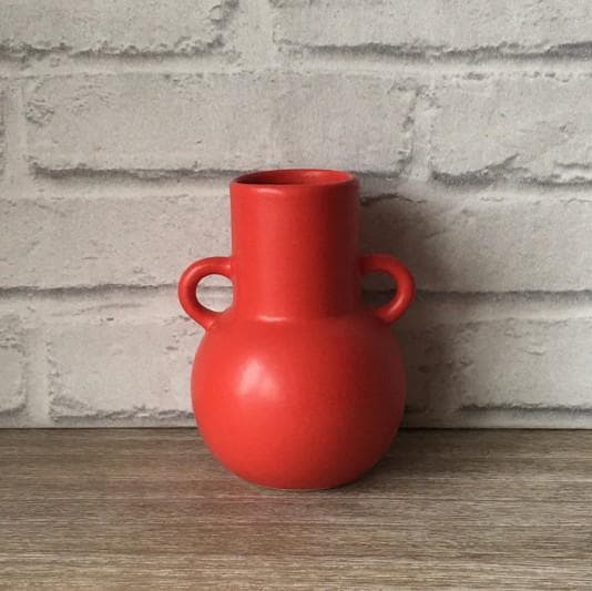 Red Bubble Vase