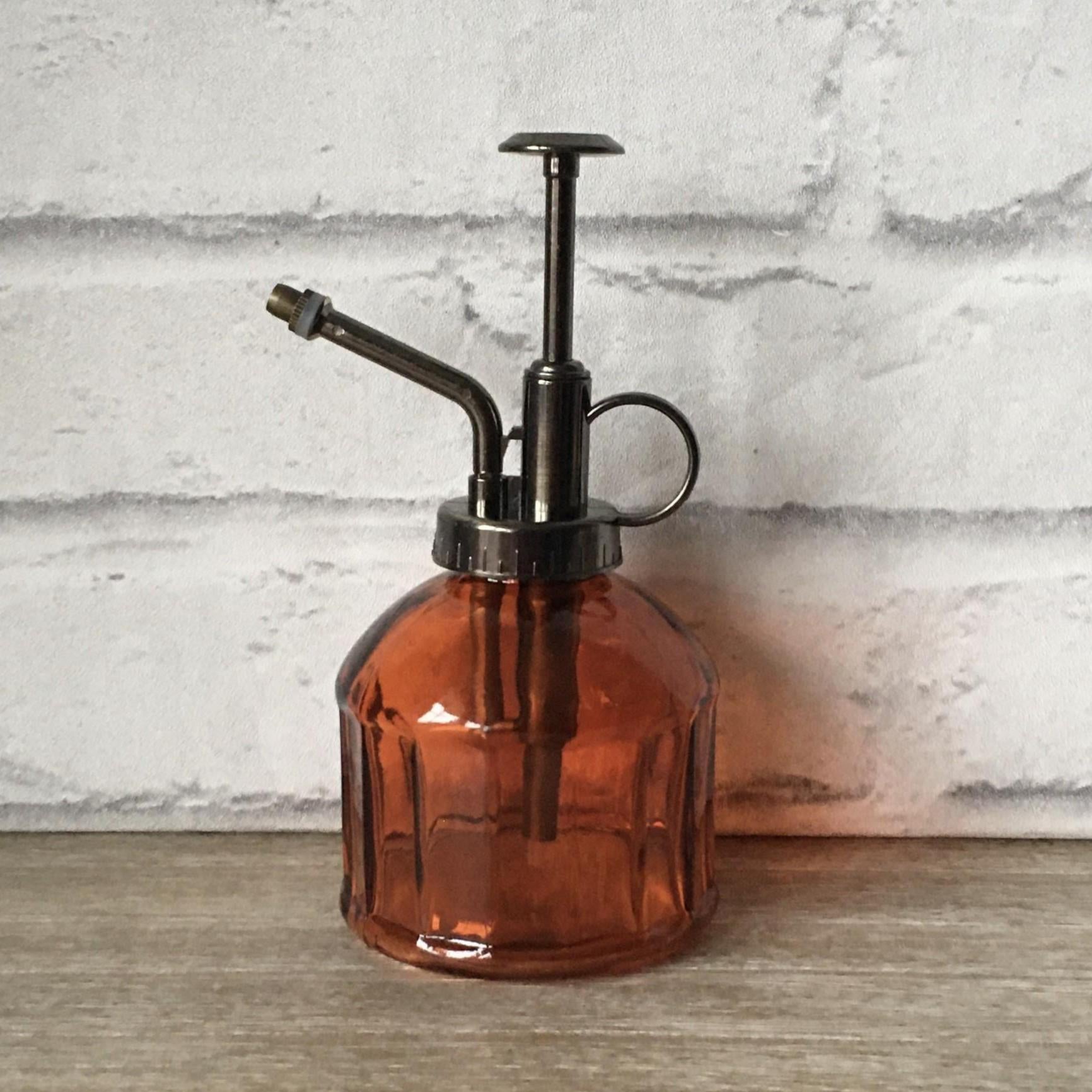 Orange Glass Plant Mister