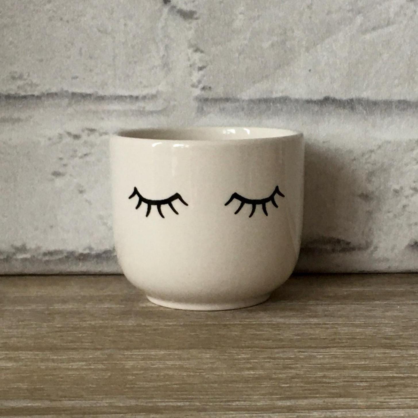 Eyes Shut Mini Planter