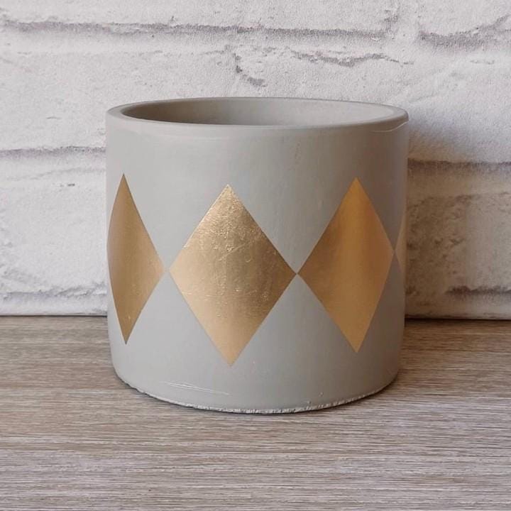 Grey & Gold Planter