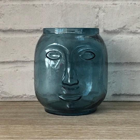 Blue Face Vase