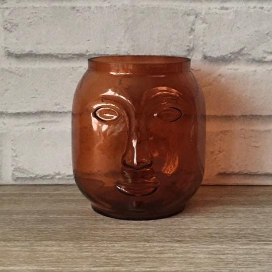 Orange Face Vase
