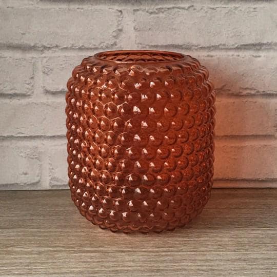 Orange Bobble Vase