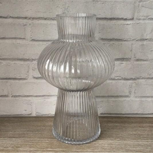 Clear Oversized Vase