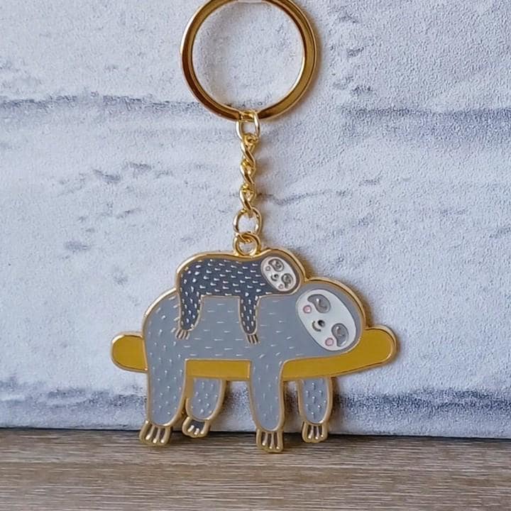 Sloth Key Ring