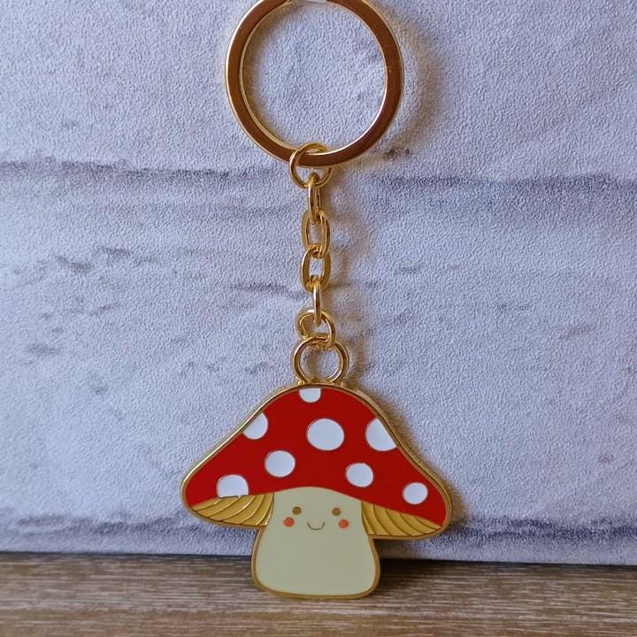 Mushroom Key Ring