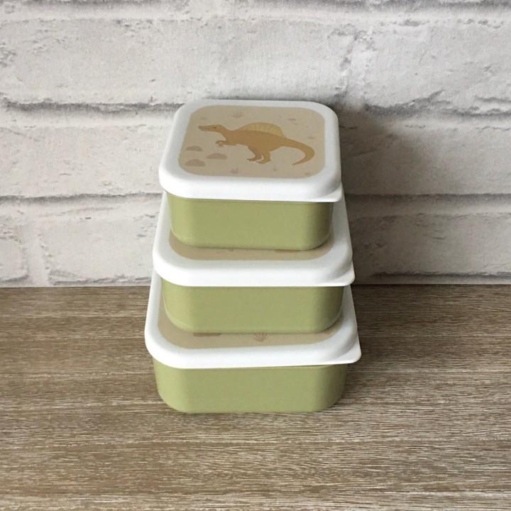 3 x Dinosaur Lunch Boxes