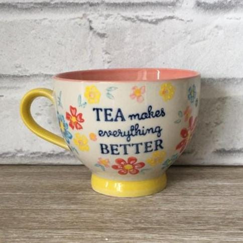 Floral Positive Teacup
