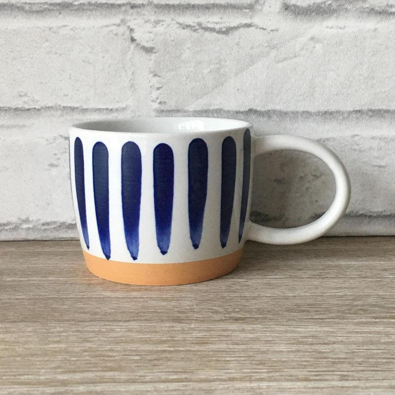 Blue & White Striped Mug