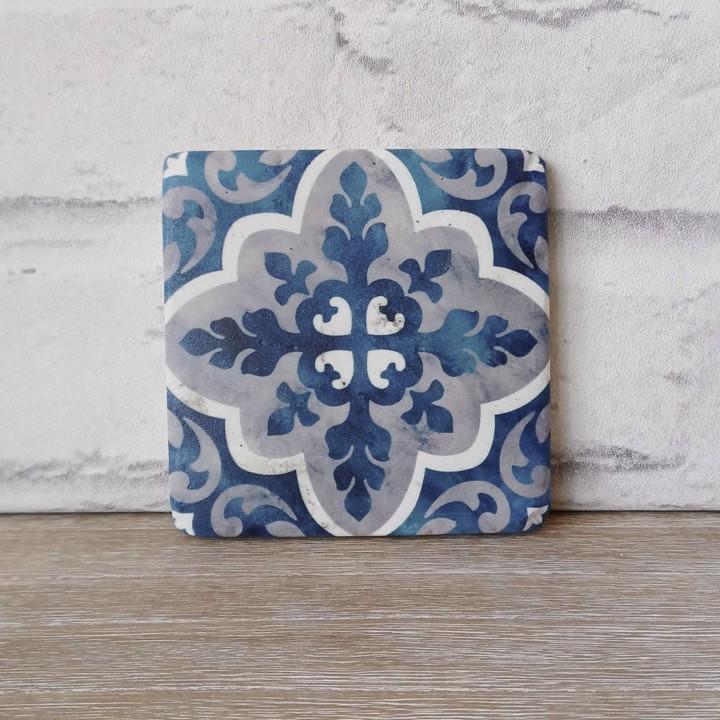 4 x Blue Mosaic Coasters