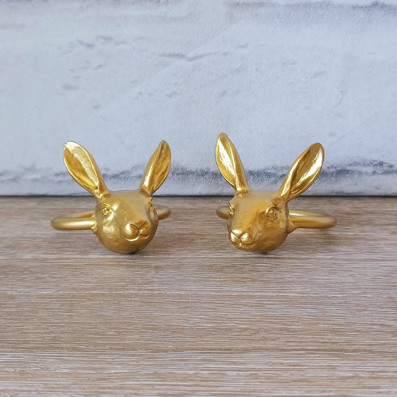2 x Rabbit Napkin Rings