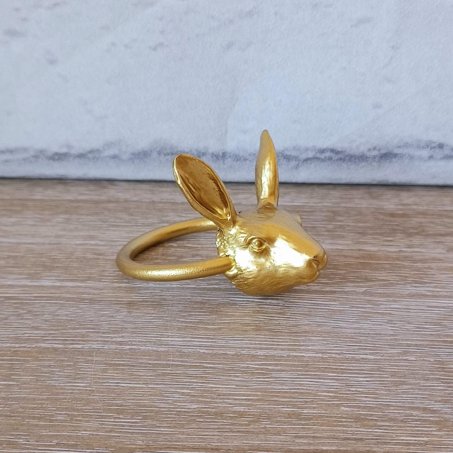2 x Rabbit Napkin Rings