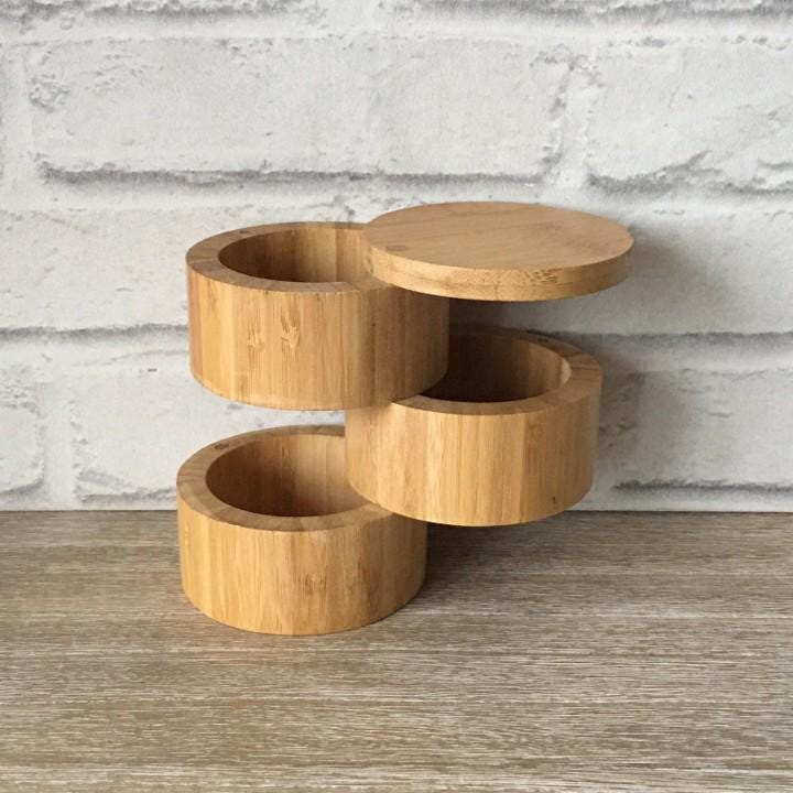 Bamboo Spice Jar Tower