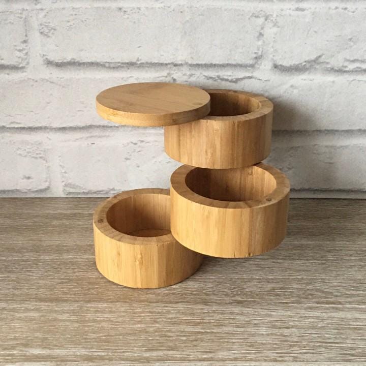Bamboo Spice Jar Tower