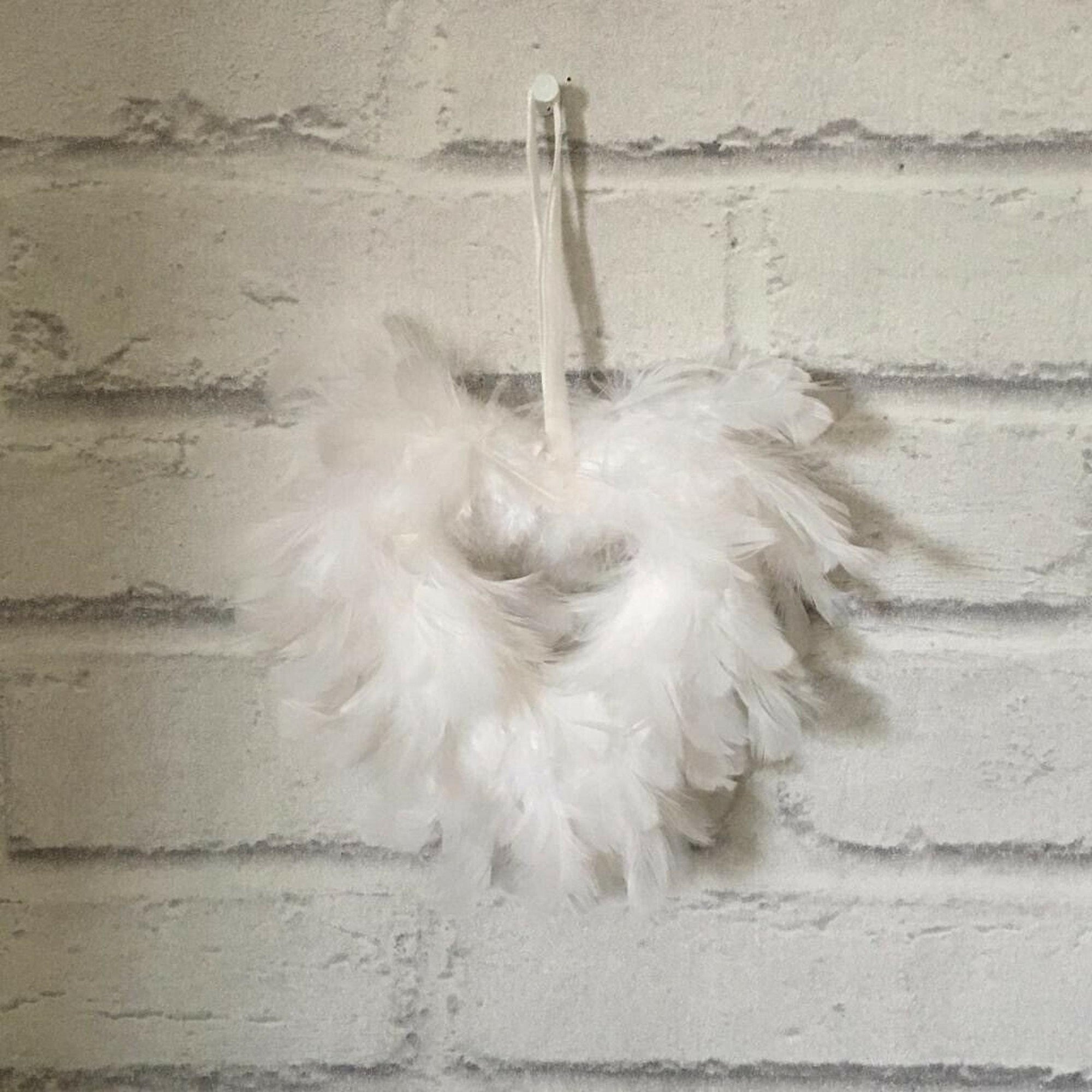 Feather Hanging Hearts