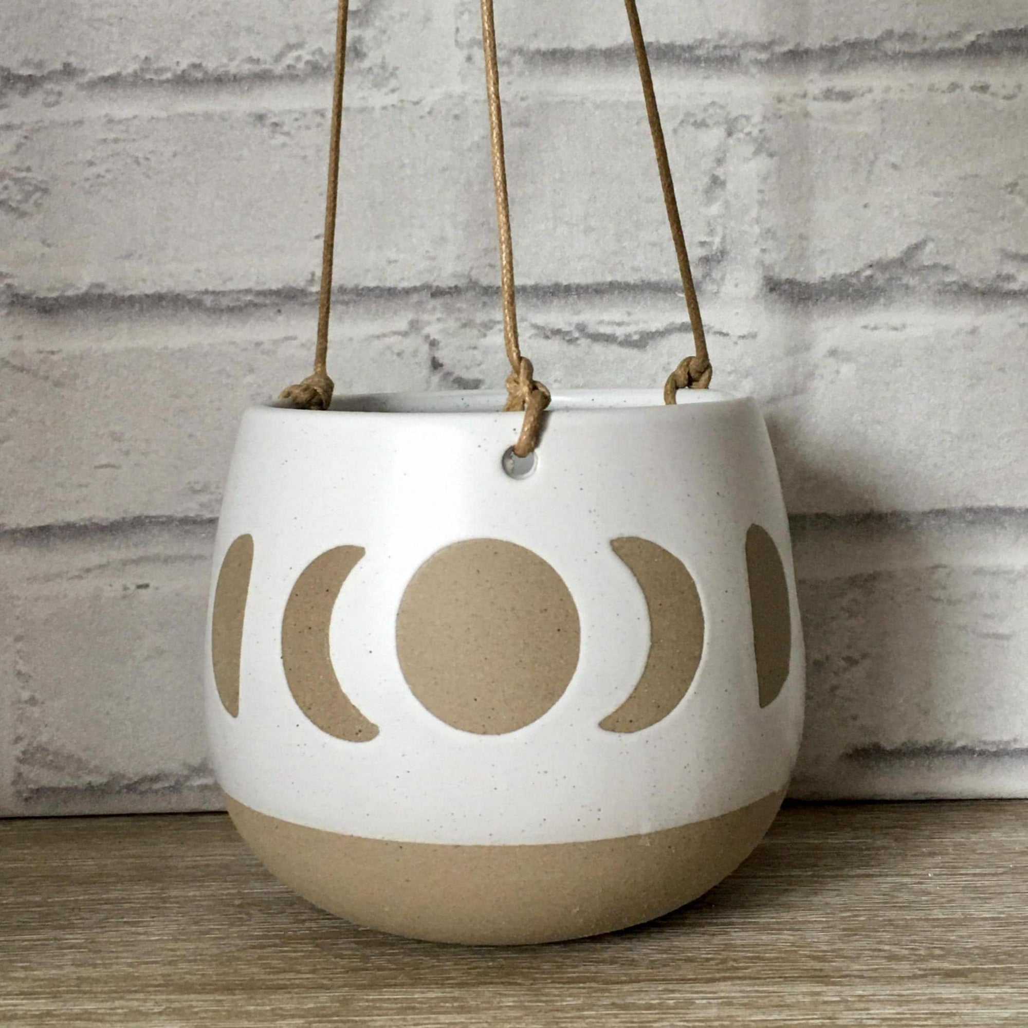 White Moon Hang Planter