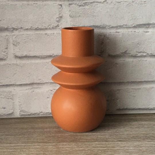 Orange Terracotta Vase