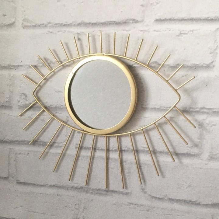 Gold Tribal Eye Mirror