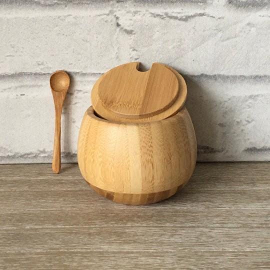 Bamboo Jar & Spoon