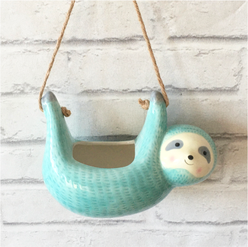 Sloth Hanging Planter